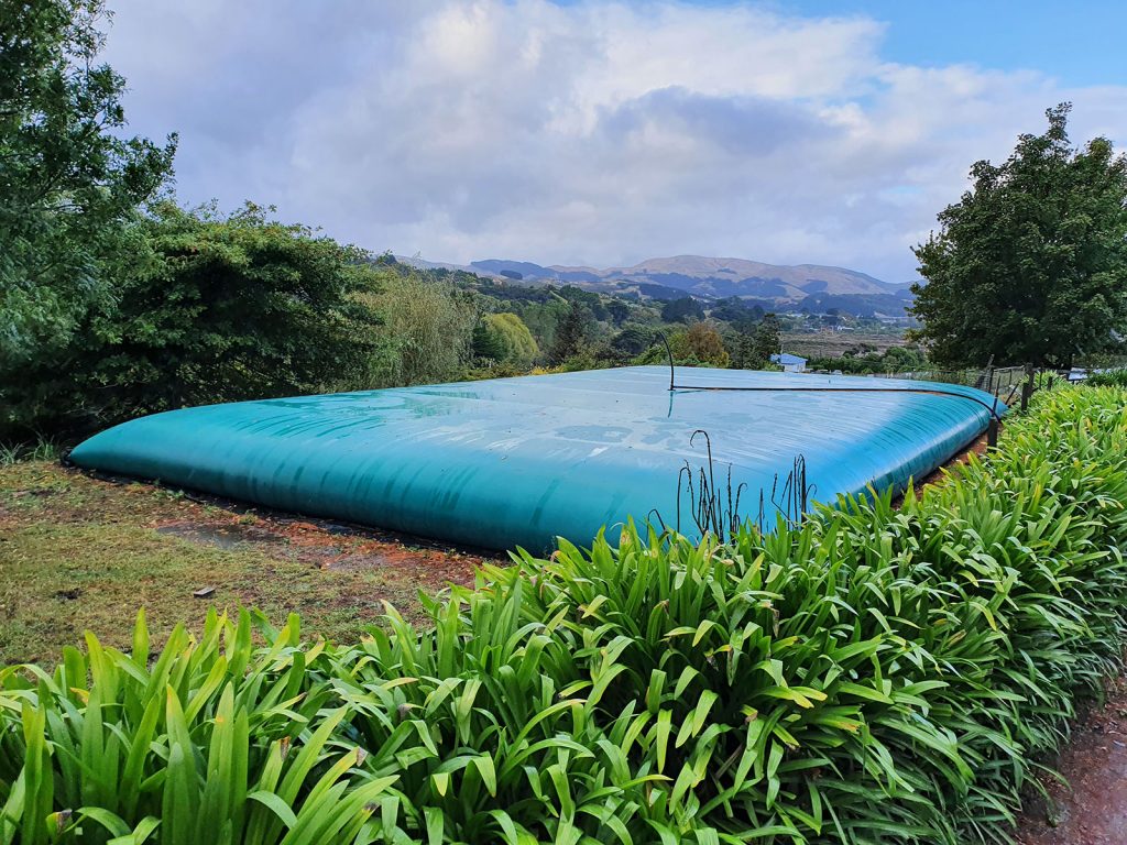 The second of two water bladders used by a nursery